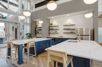 Equipped kitchen in clubhouse